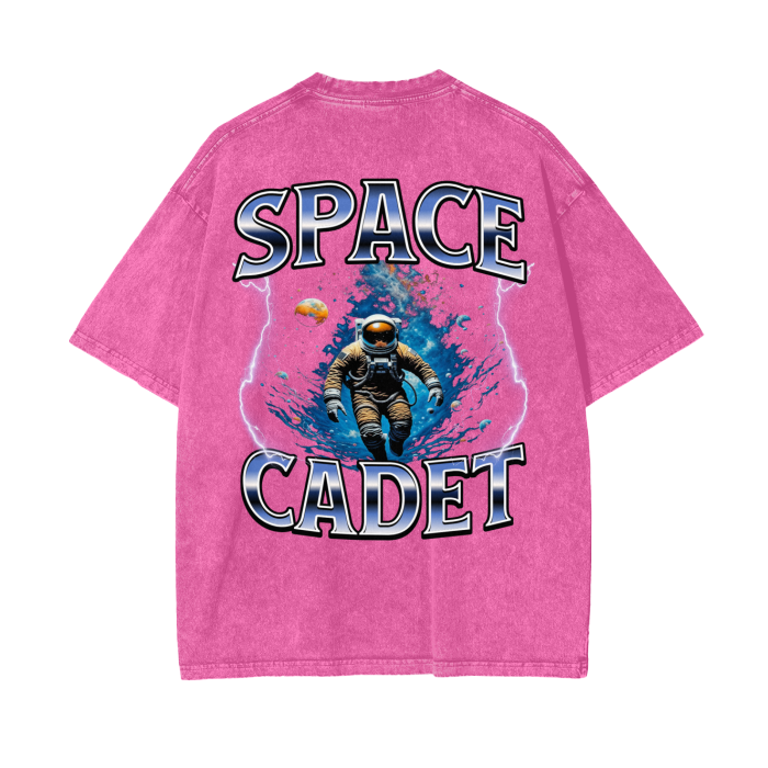 V2 Space Voyager Acid Wash Oversize T-Shirt