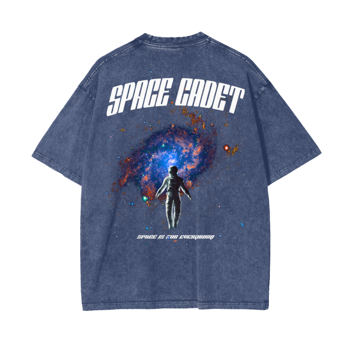 V2 Astro Space Acid Wash Oversize T-Shirt