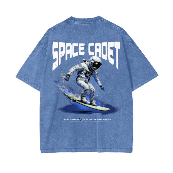 V2 Space Surfer Acid Wash Oversize T-Shirt