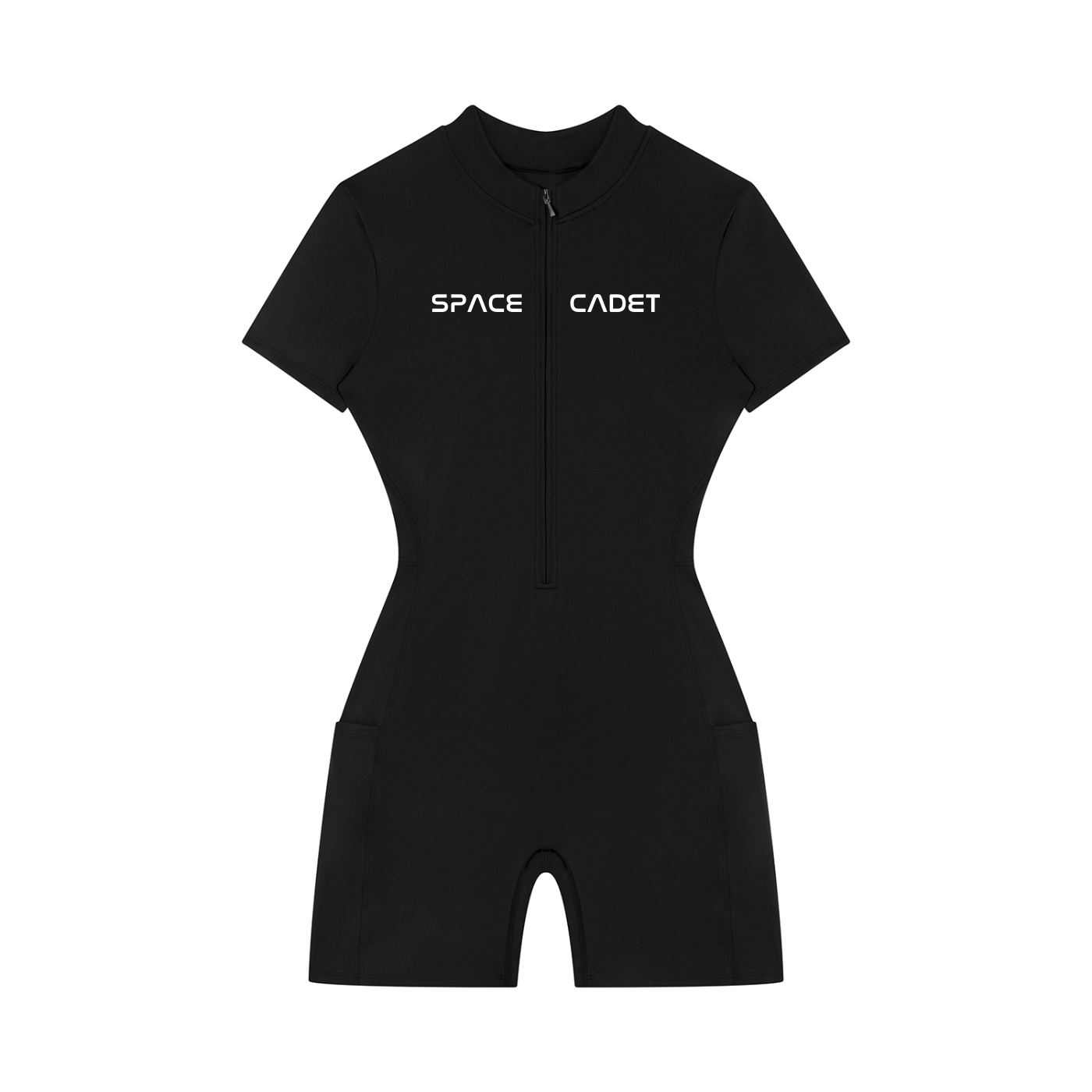 Space Cadet Quarter-Zip Short Sleeve Romper