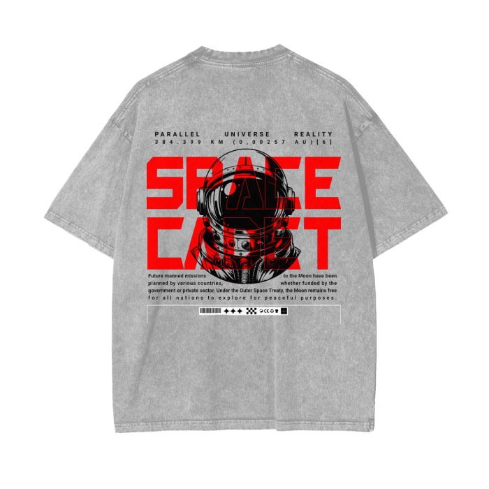 V2.1 Space Cadet Summer Release Acid Wash Oversized T-Shirt