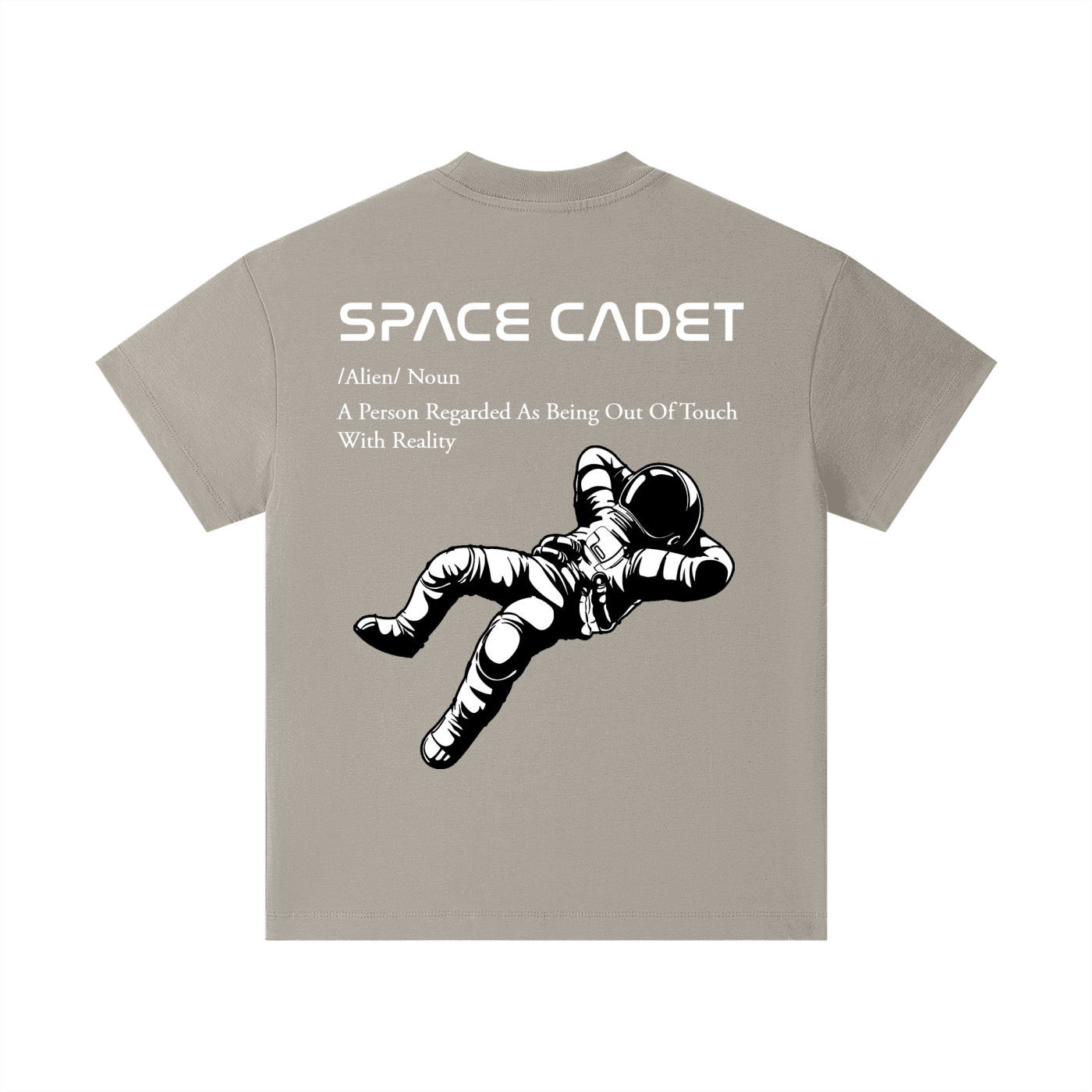 Space Cadet V1 White Print Kids T-Shirt