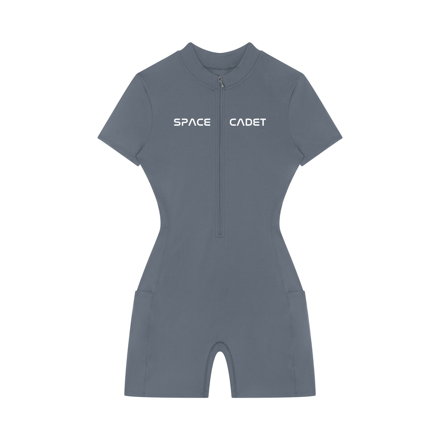Space Cadet Quarter-Zip Short Sleeve Romper