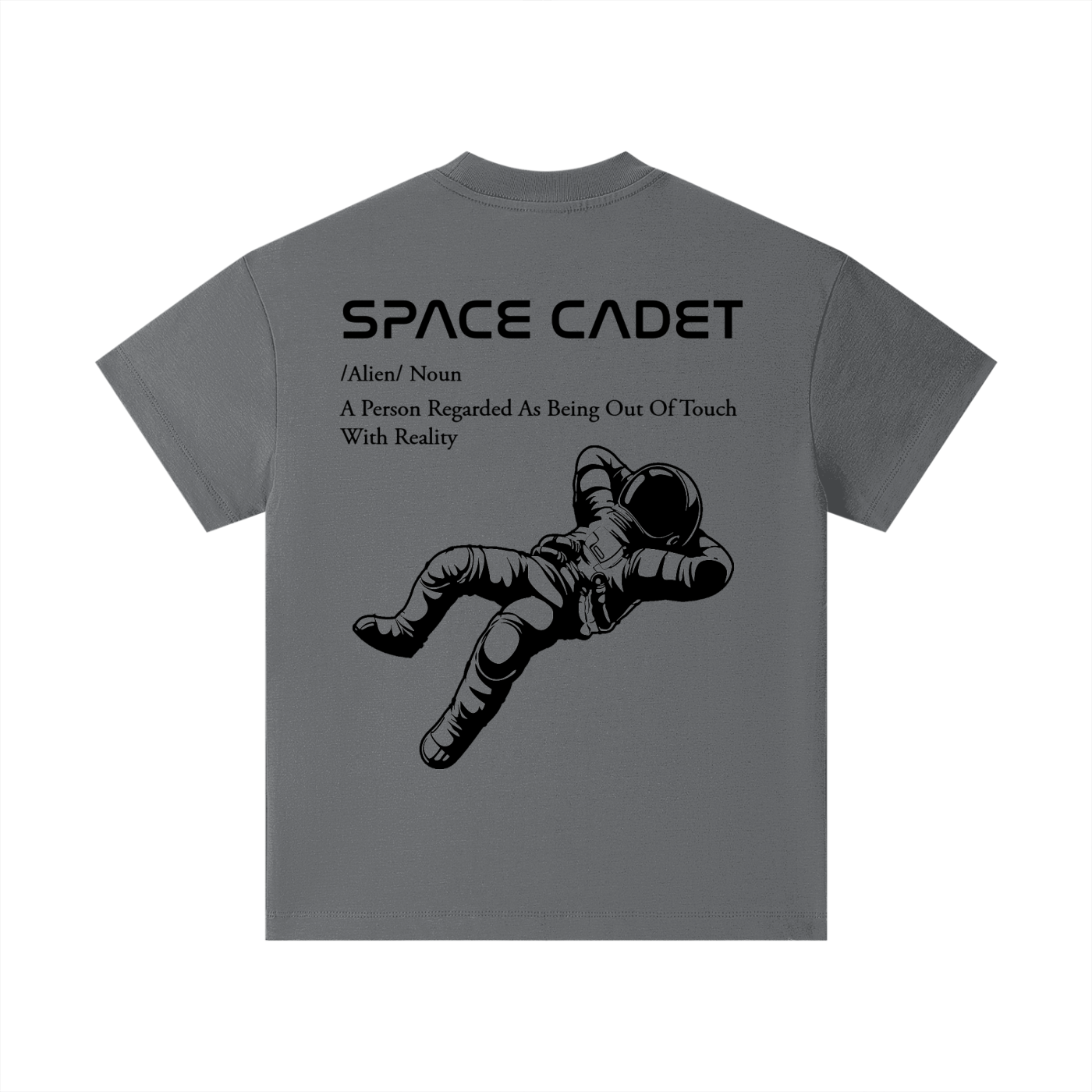 Space Cadet V1 Black Print Kids T-Shirt