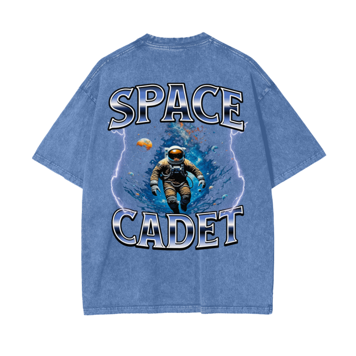 V2 Space Voyager Acid Wash Oversize T-Shirt