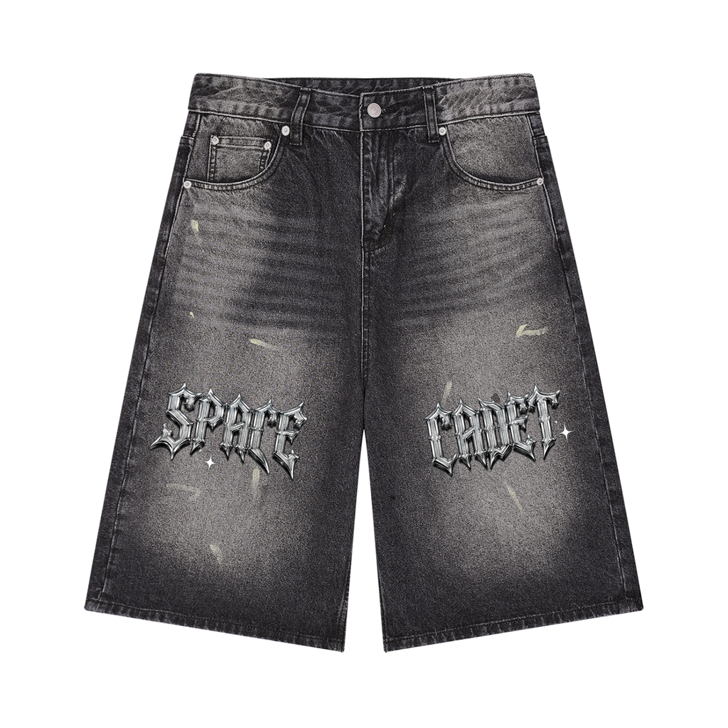 Space Cadet Vintage Wash Denim Shorts