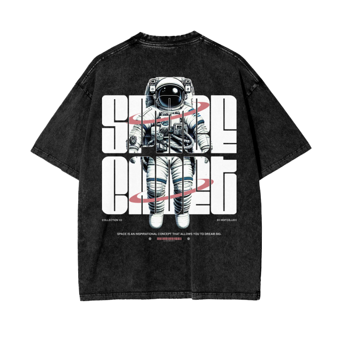 Official V2 Space Cadet Acid Wash Oversize T-Shirt