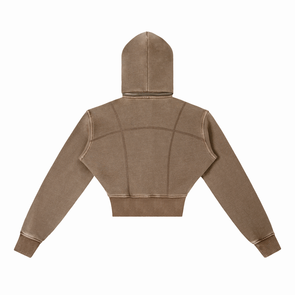 Space Cadet Bad B Vintage Washed Cropped Hoodie 2