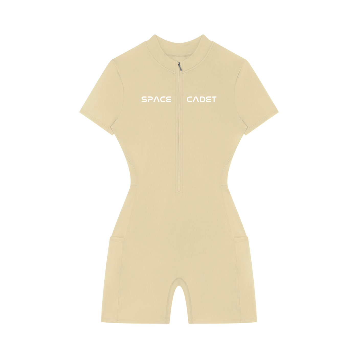 Space Cadet Quarter-Zip Short Sleeve Romper