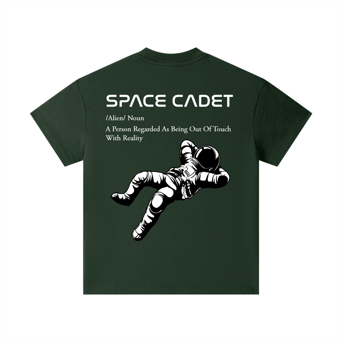 Space Cadet V1 White Print Kids T-Shirt