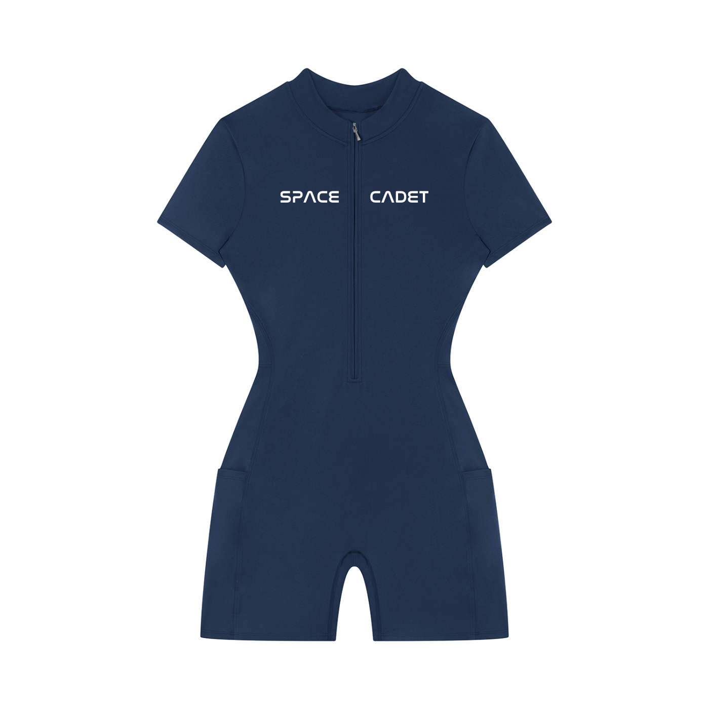 Space Cadet Quarter-Zip Short Sleeve Romper