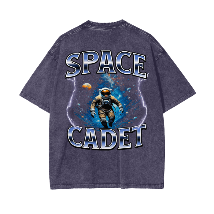 V2 Space Voyager Acid Wash Oversize T-Shirt