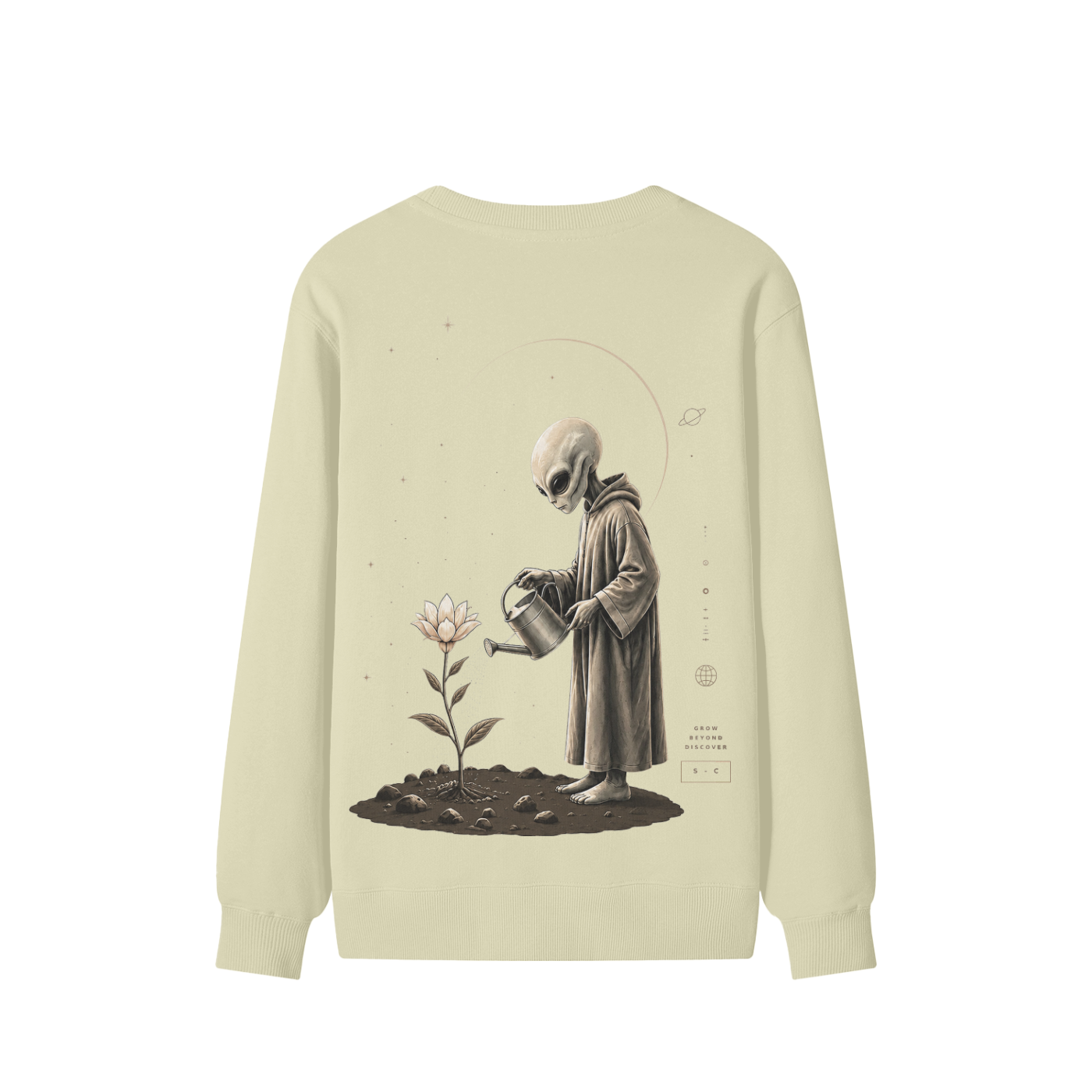 Space Cadet Flower Of Life Crewneck