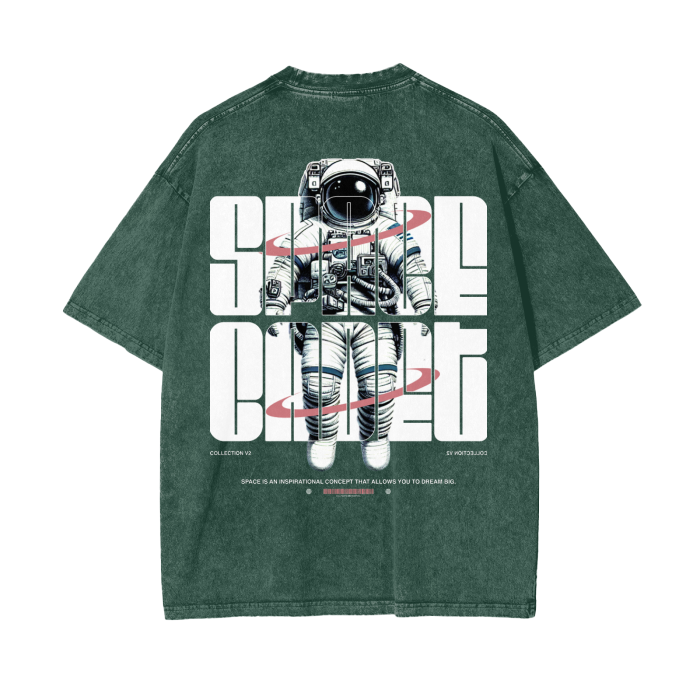 Official V2 Space Cadet Acid Wash Oversize T-Shirt
