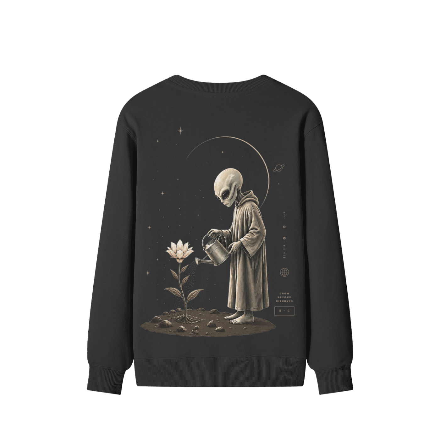 Space Cadet Flower Of Life Crewneck