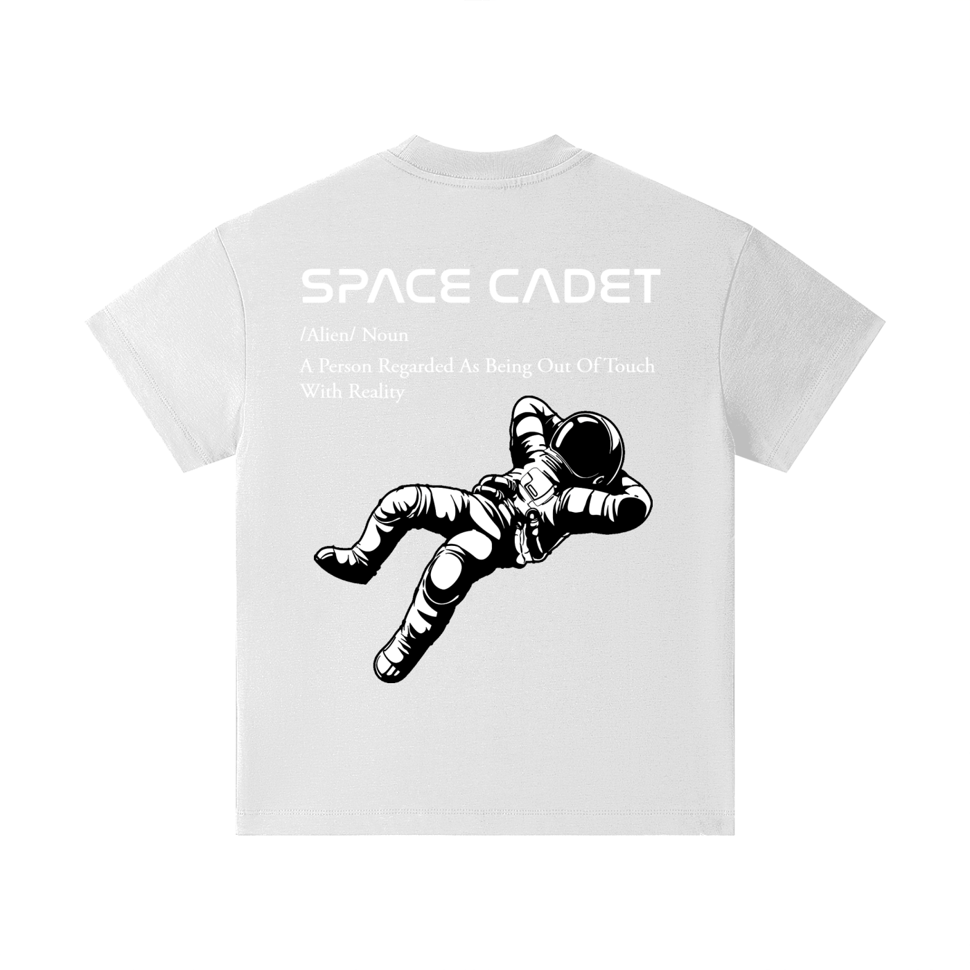 Space Cadet V1 White Print Kids T-Shirt