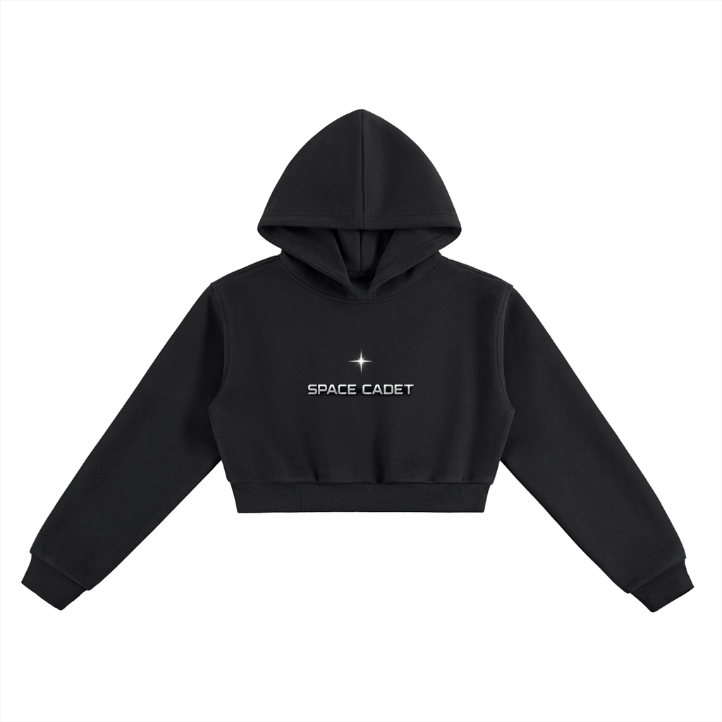 Space Cadet Angel Cropped Hoodie