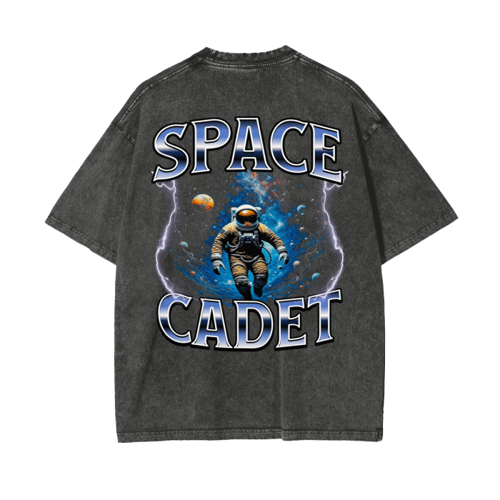 V2 Space Voyager Acid Wash Oversize T-Shirt