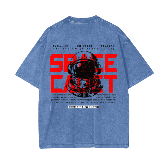 V2.1 Space Cadet Summer Release Acid Wash Oversized T-Shirt