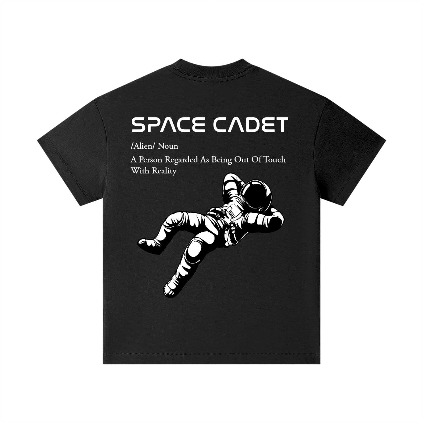 Space Cadet V1 White Print Kids T-Shirt