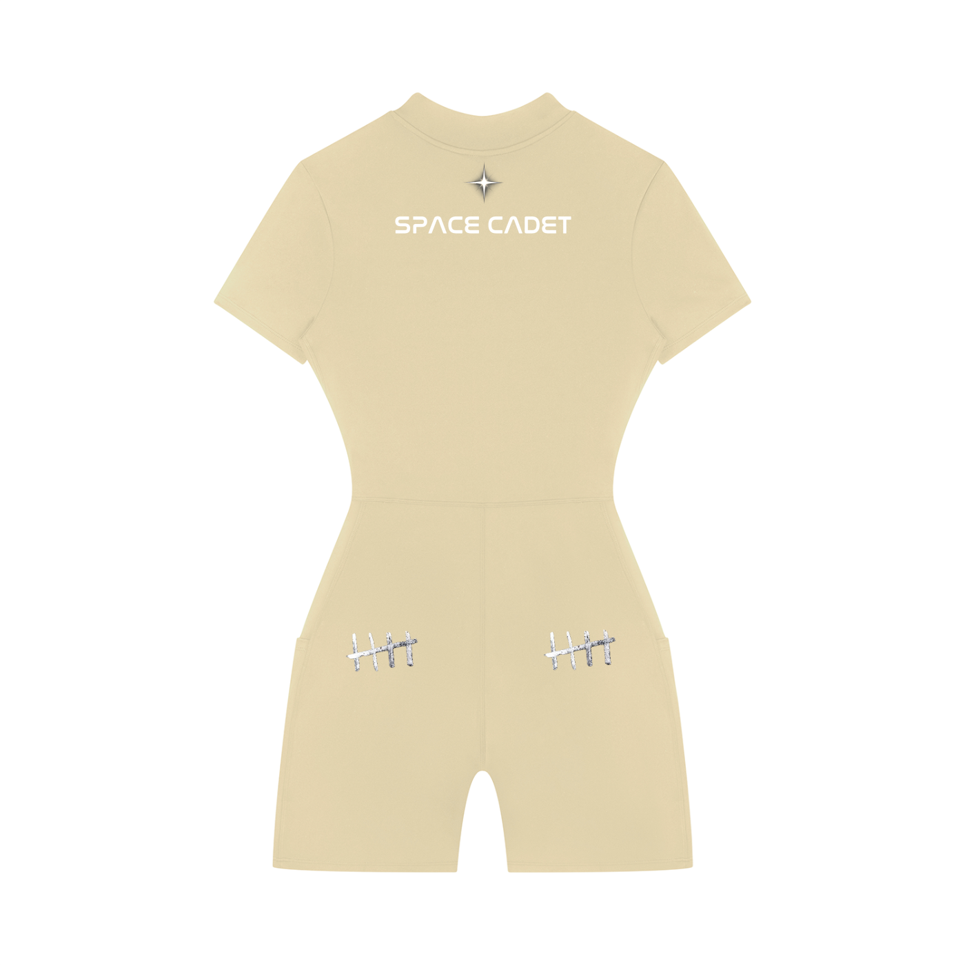 Space Cadet Quarter-Zip Short Sleeve Romper