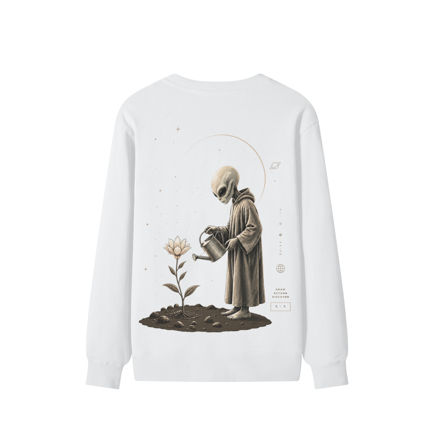 Space Cadet Flower Of Life Crewneck