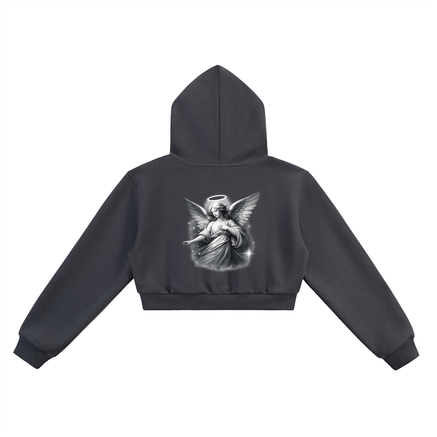 Space Cadet Angel Cropped Hoodie
