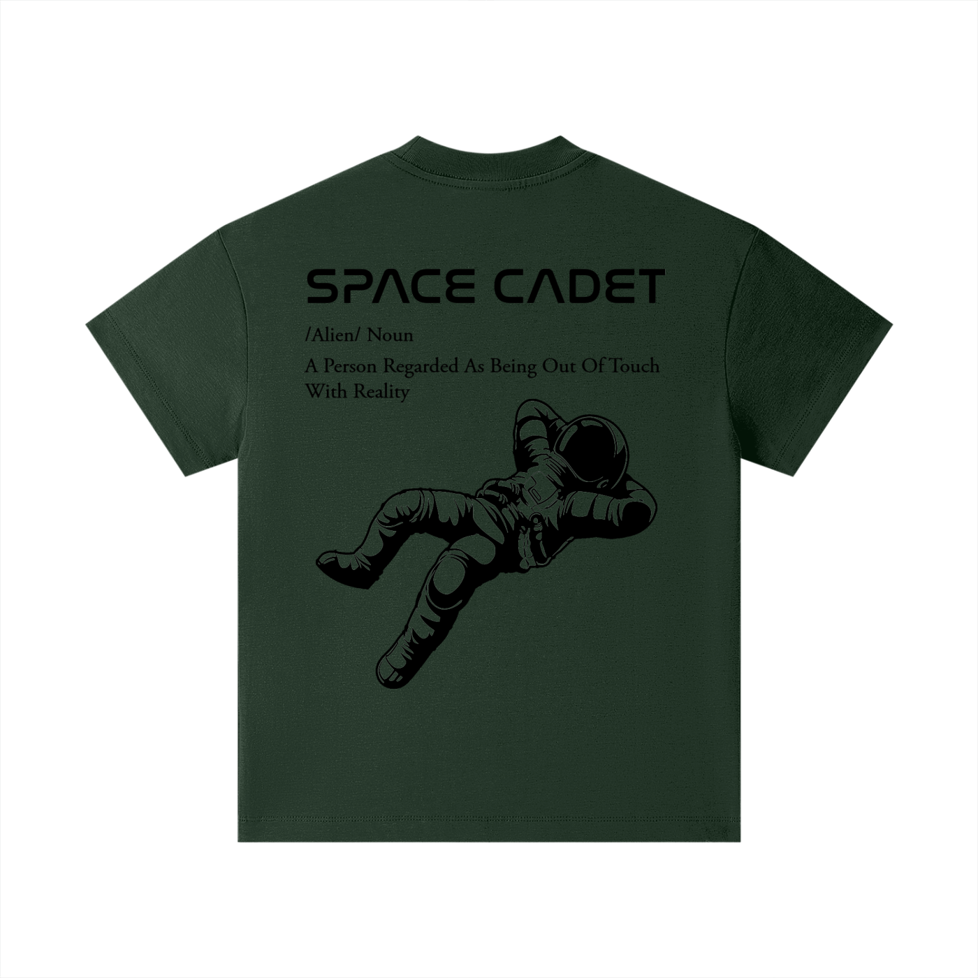 Space Cadet V1 Black Print Kids T-Shirt