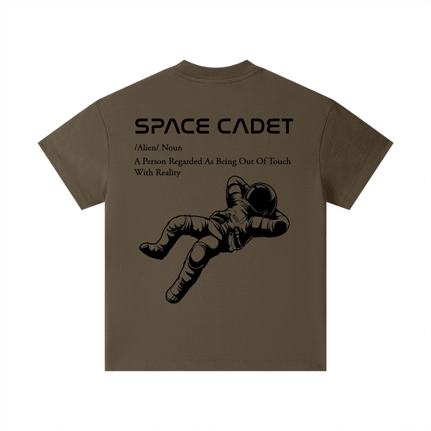 Space Cadet V1 Black Print Kids T-Shirt