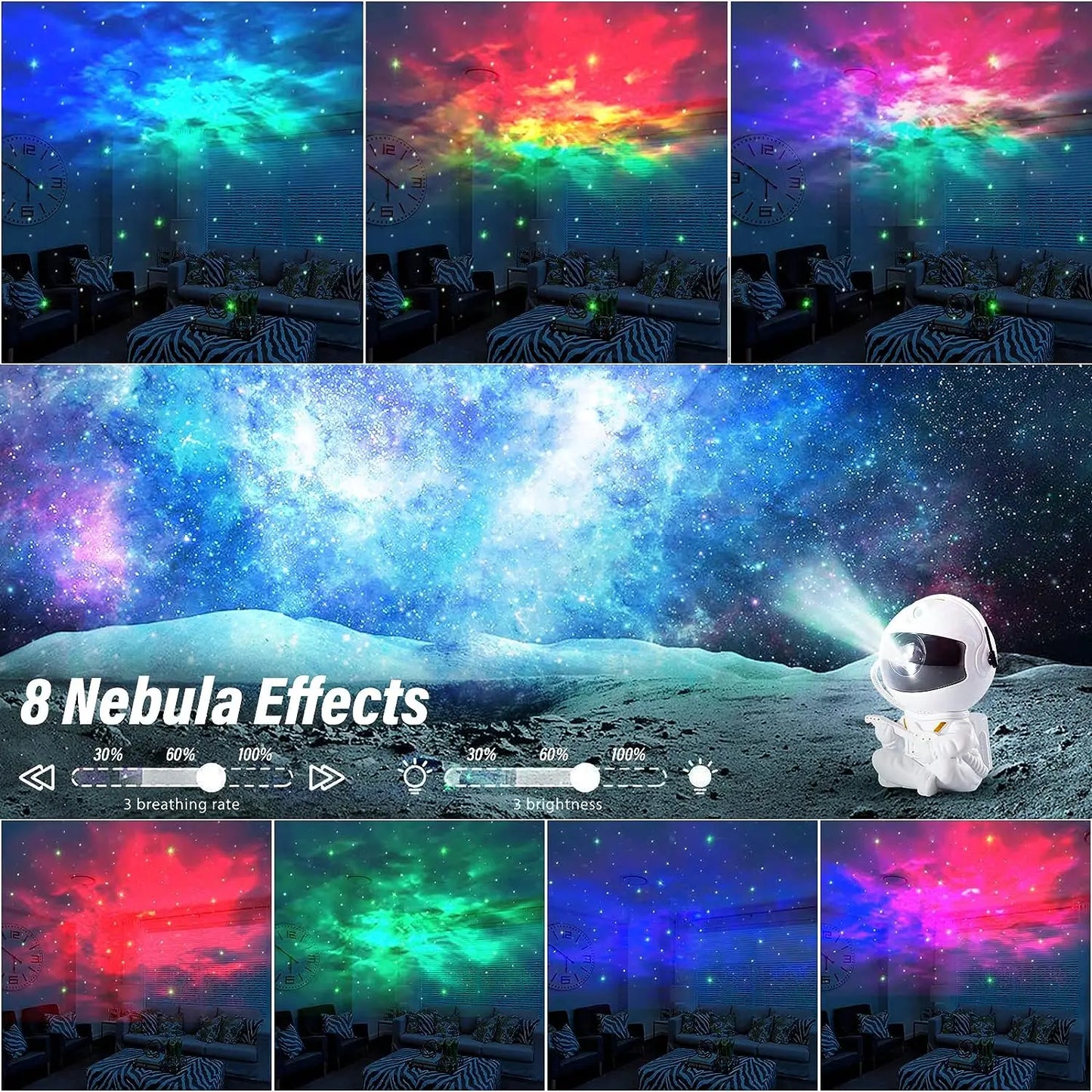 Astronaut Galaxy Night Light/Projector