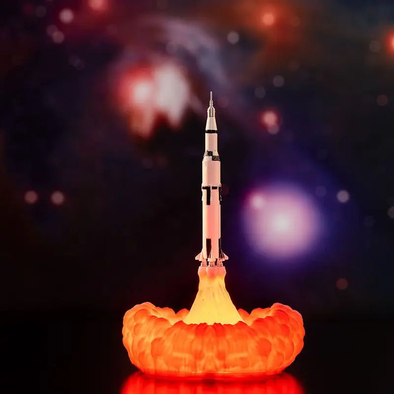 3D Rocket Night Light