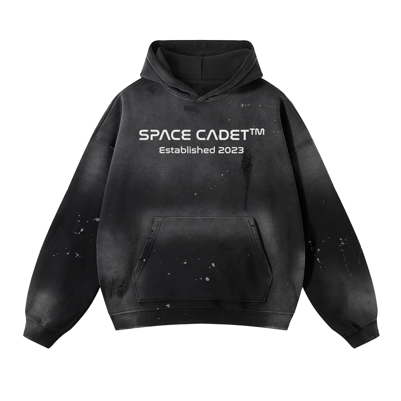 V1 Space Cadet Vintage Wash Frayed Fleece Hoodie - 360 GSM