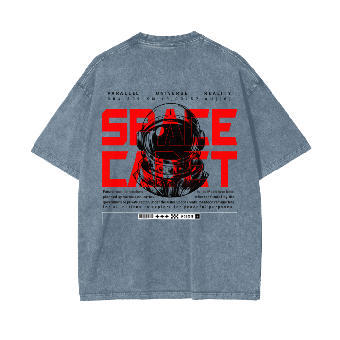 V2.1 Space Cadet Summer Release Acid Wash Oversized T-Shirt