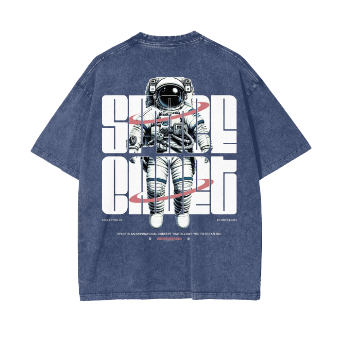 Official V2 Space Cadet Acid Wash Oversize T-Shirt