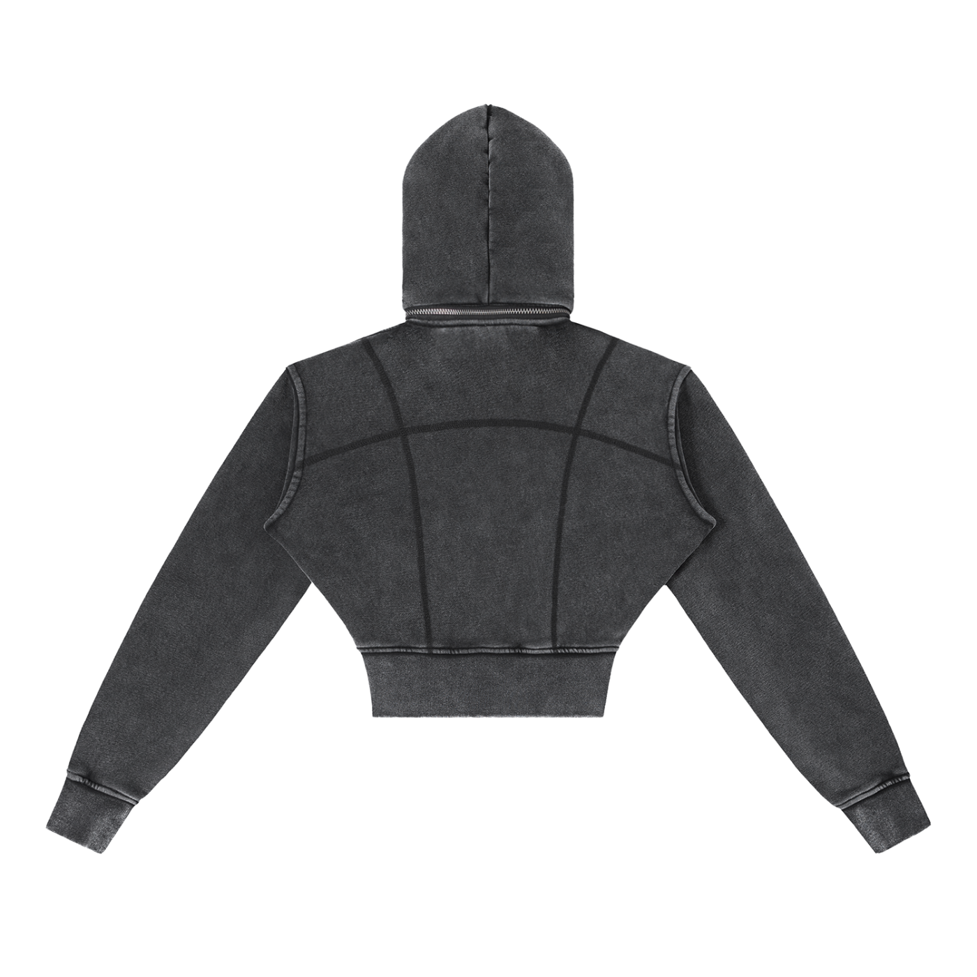 Space Cadet Bad B Vintage Washed Cropped Hoodie 2