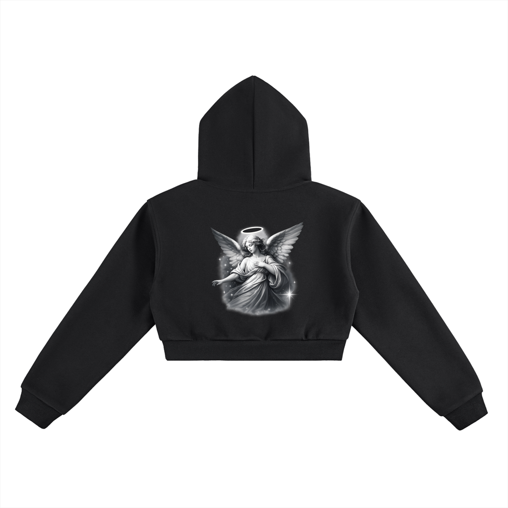 Space Cadet Angel Cropped Hoodie