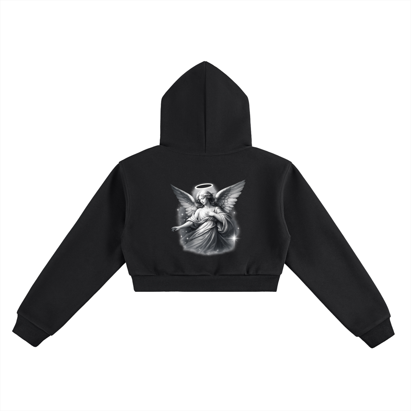 Essential Angel Cropped Hoodie