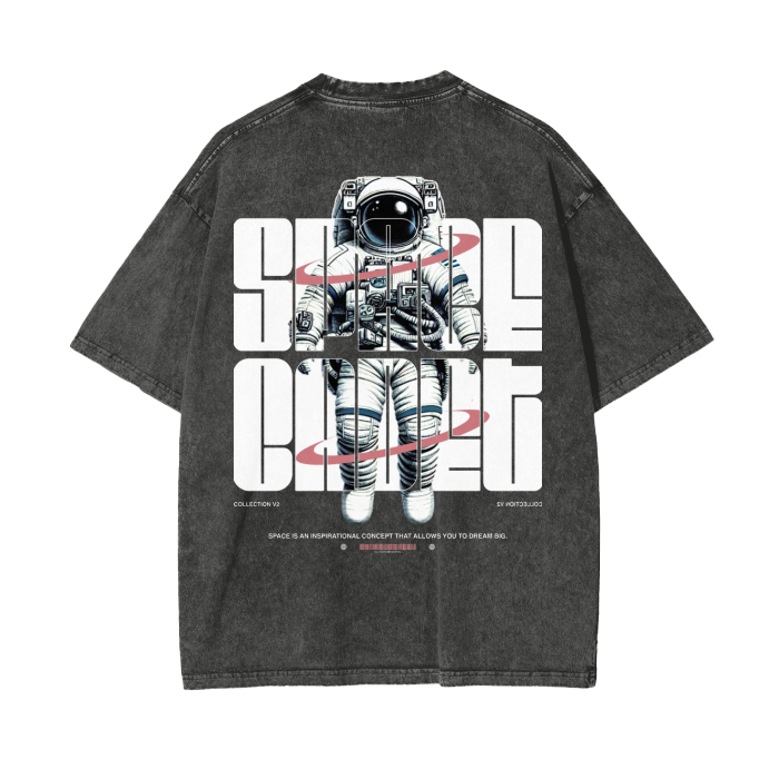 Official V2 Space Cadet Acid Wash Oversize T-Shirt