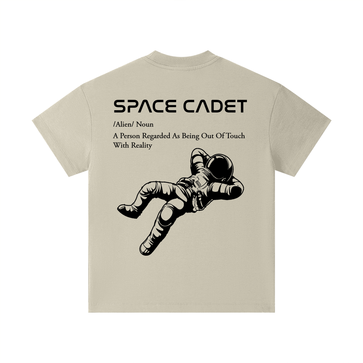 Space Cadet V1 Black Print Kids T-Shirt