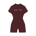 Space Cadet Quarter-Zip Short Sleeve Romper