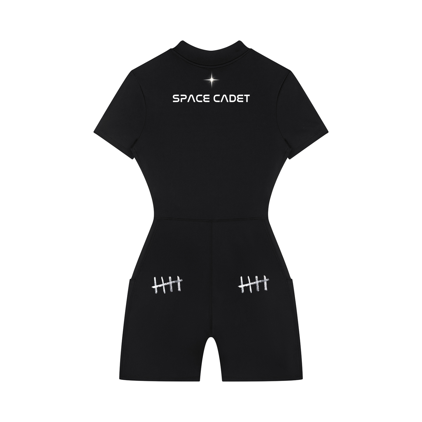 Space Cadet Quarter-Zip Short Sleeve Romper