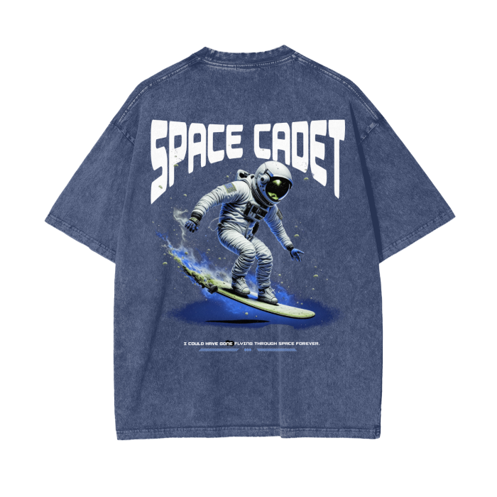 V2 Space Surfer Acid Wash Oversize T-Shirt