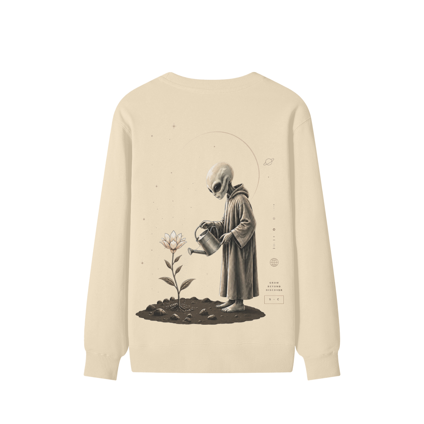 Space Cadet Flower Of Life Crewneck