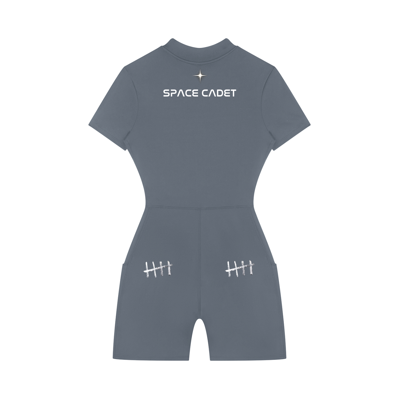 Space Cadet Quarter-Zip Short Sleeve Romper