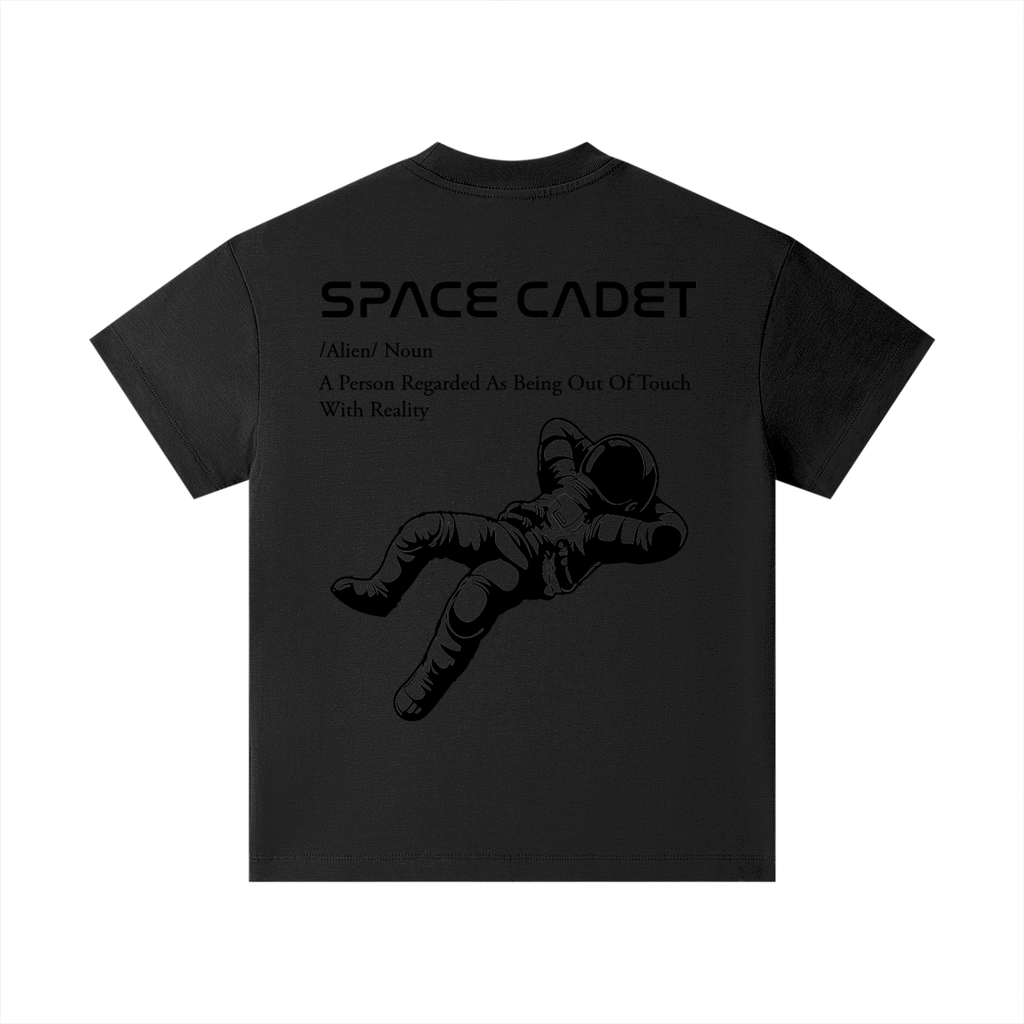 Space Cadet V1 Black Print Kids T-Shirt