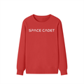 Space Cadet V1 White Print Sweater
