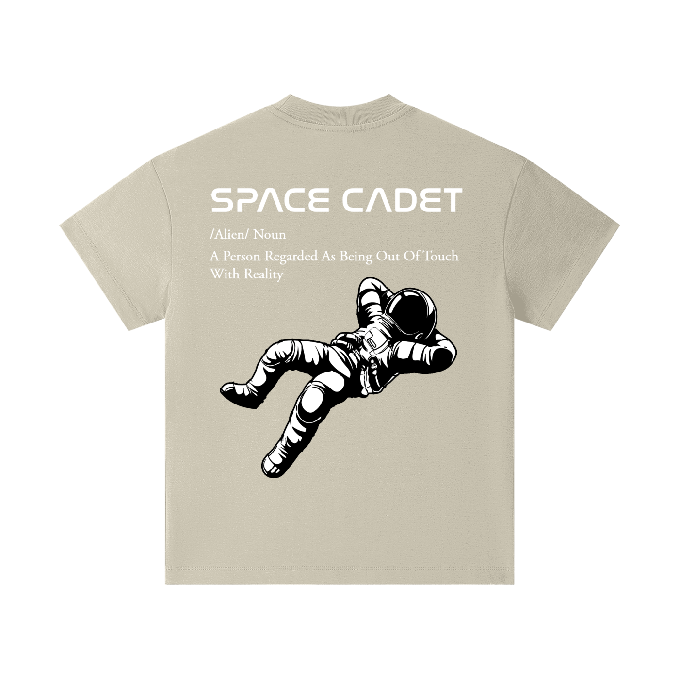 Space Cadet V1 White Print Kids T-Shirt