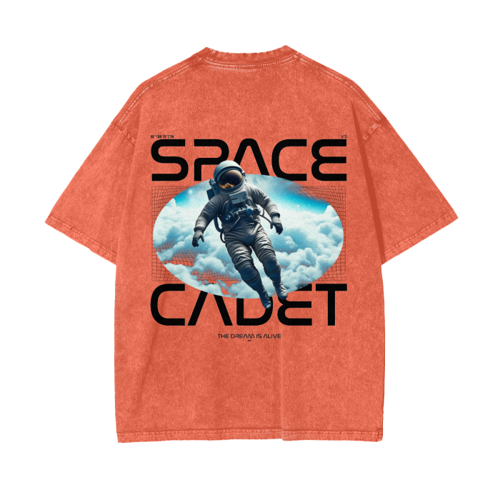 V2.2 Space Cadet Summer Release Acid Wash Oversize T-Shirt