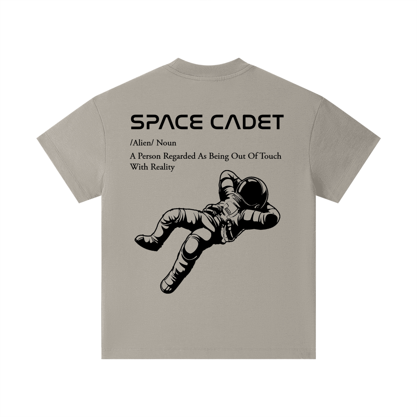 Space Cadet V1 Black Print Kids T-Shirt