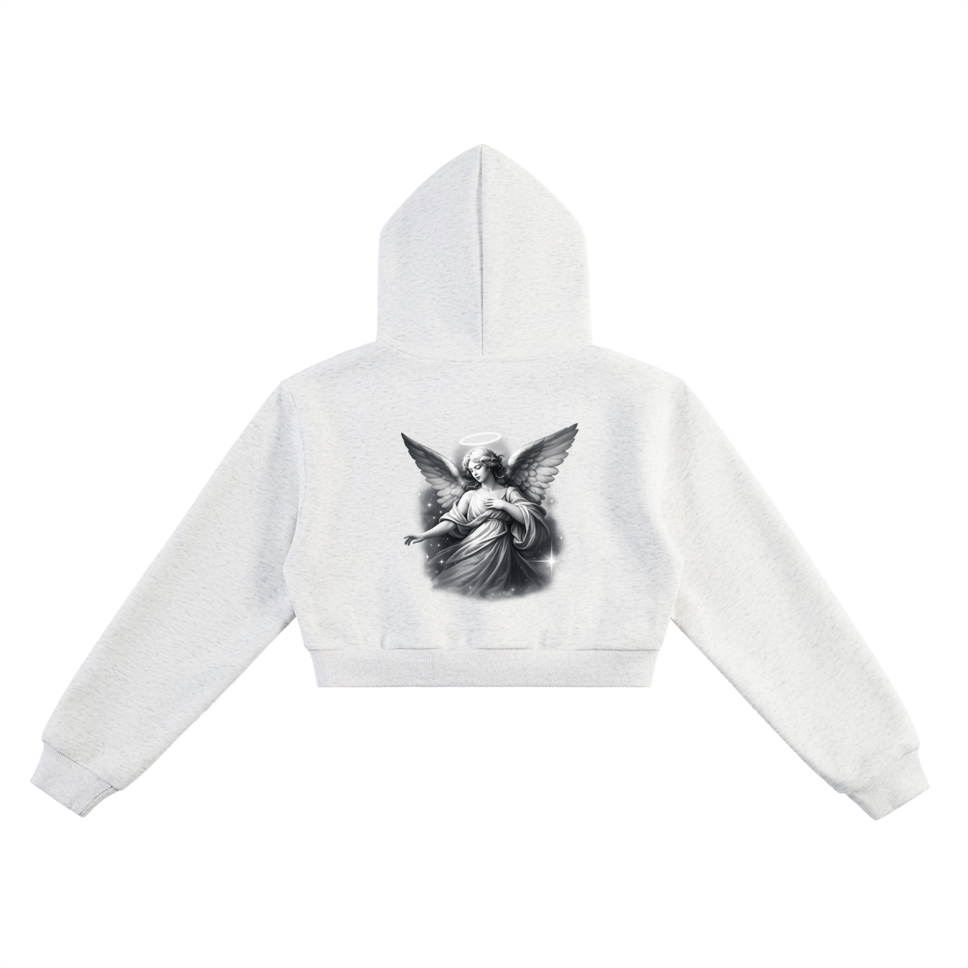Essential Angel Cropped Hoodie